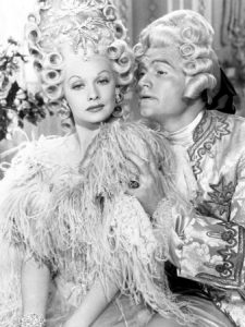 Lucille Ball as Madame Du Barry, Red Skelton as King Louis, in Red's extended dream sequence