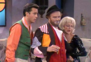 Agent 707 (Jack Jones) Freddie the Freeloader (Red Skelton) and Selma Undercover in The Sweet Smell of Failure