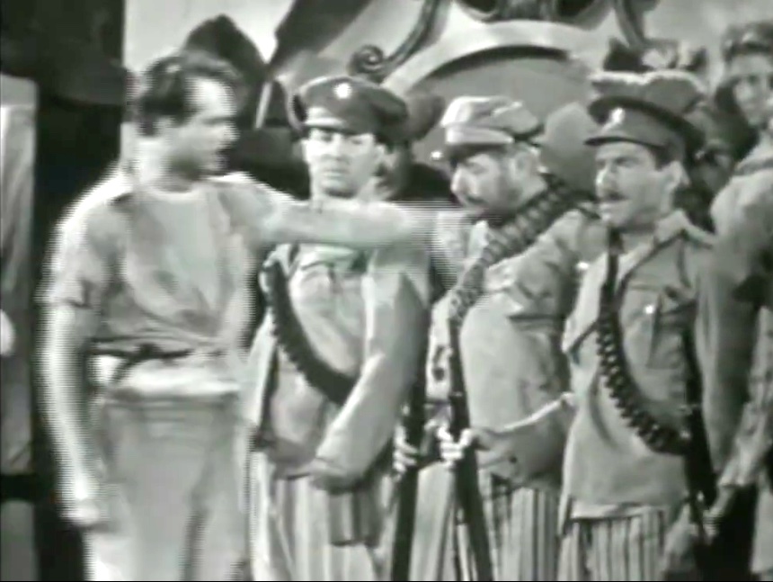 Red inspecting the firing squad?