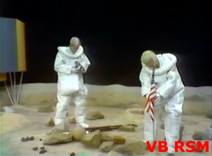 Photographing Pops planting the flag on Jupiter