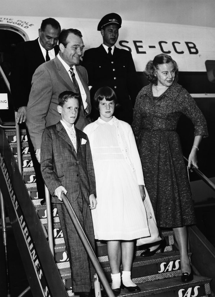 Red Skelton with wife Georgia, son Richard, daughter Valentina