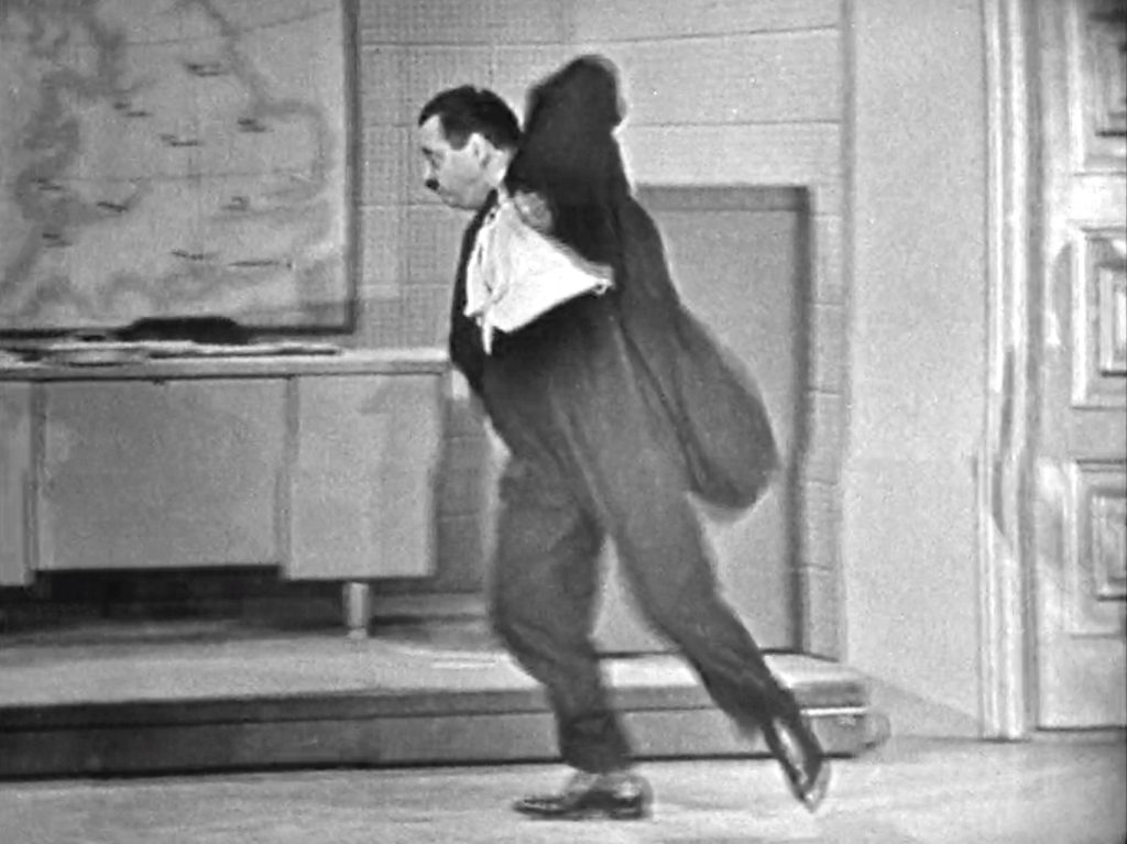 Reginald Van Gleason III doing a somersault