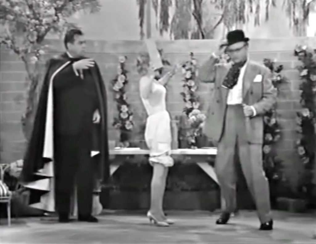 Abracadabra! a running gag as the devil keeps casting spells on Clara, to George's amusement