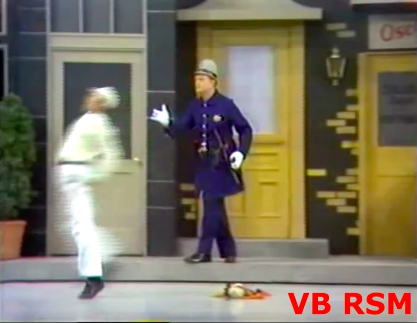 Red accidentally shot the poor man in the rear!