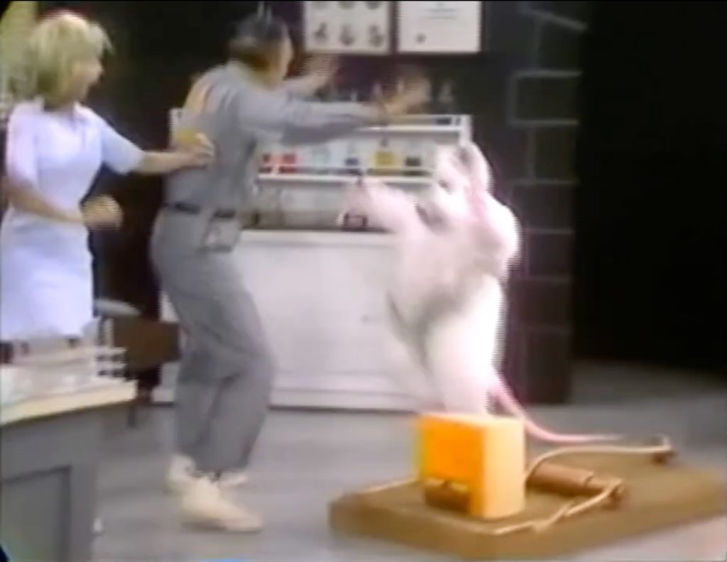 Giant mouse has had enough!