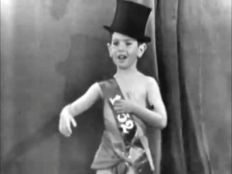 Richard Skelton as Baby New Year 1952 at the conclusion of Learn to Dance in Ten Easy Lessons or One Hard One