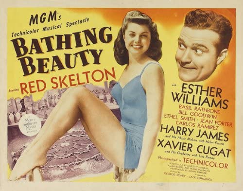 Bathing Beauty movie poster, Esther Williams, Red Skelton