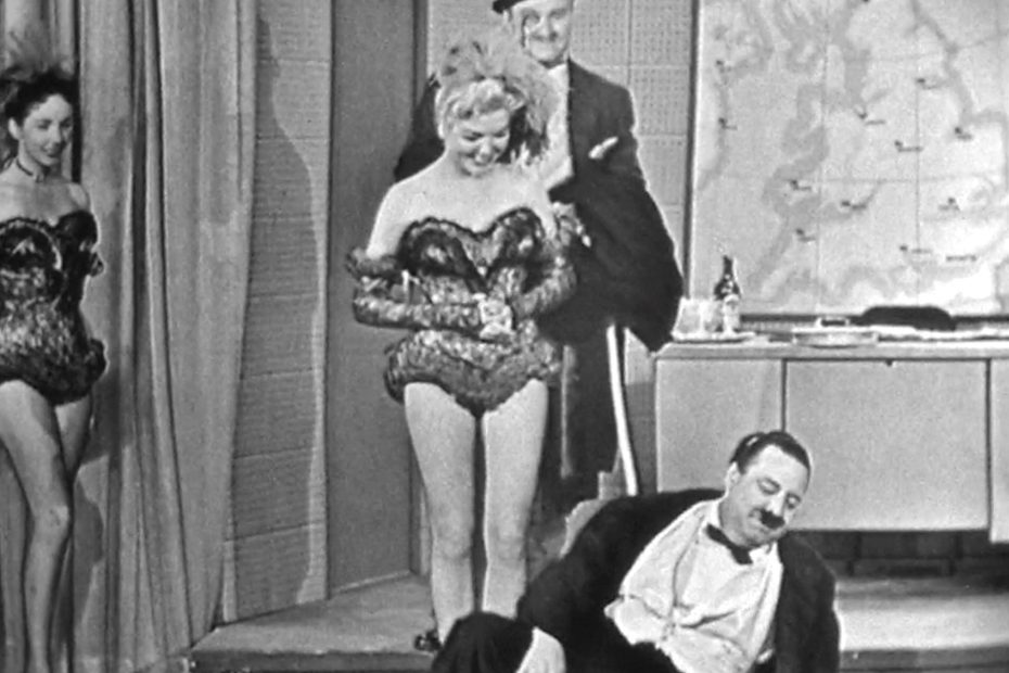 After the failed somersault, Reginald Van Gleason III departs *with* the girls!