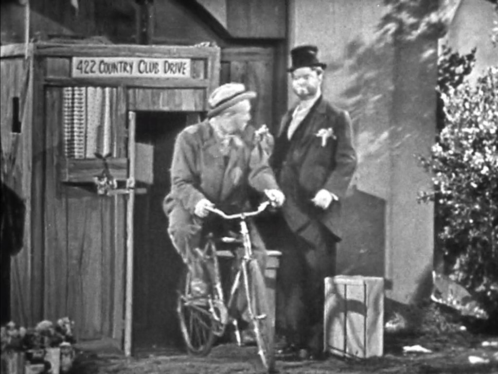 Bicycling out of Freddie's shack?