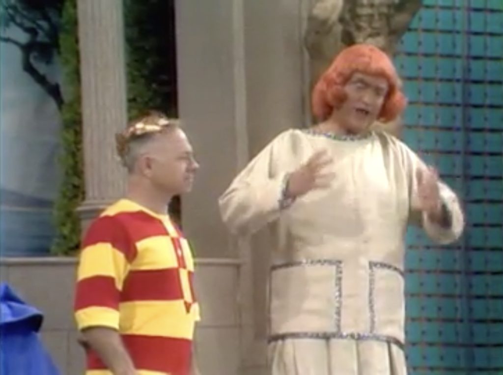 Julius Caesar (Mickey Rooney) goes to a bathhouse to celebrate his latest victory. Unfortunately, Obnoxious (Red Skelton) works there!