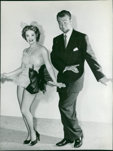 Publicity photo of Cara Williams and Red Skelton