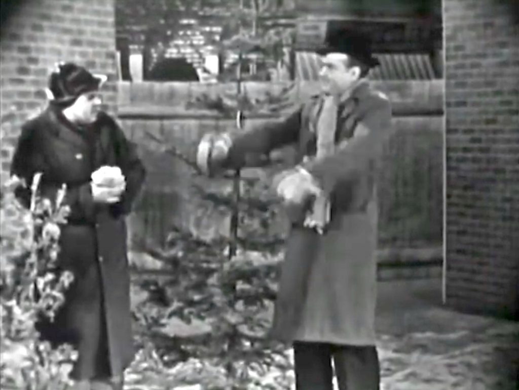 Chester (Red Skelton) with his cheapskate boss in "The Unwanted Christmas Tree"