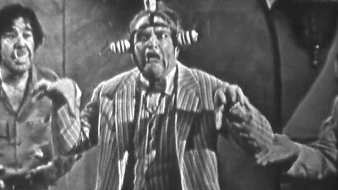 Clem Kadiddlehopper as a science experiment! in Dial 'B' for Brush -- a Halloween episode of The Red Skelton Show