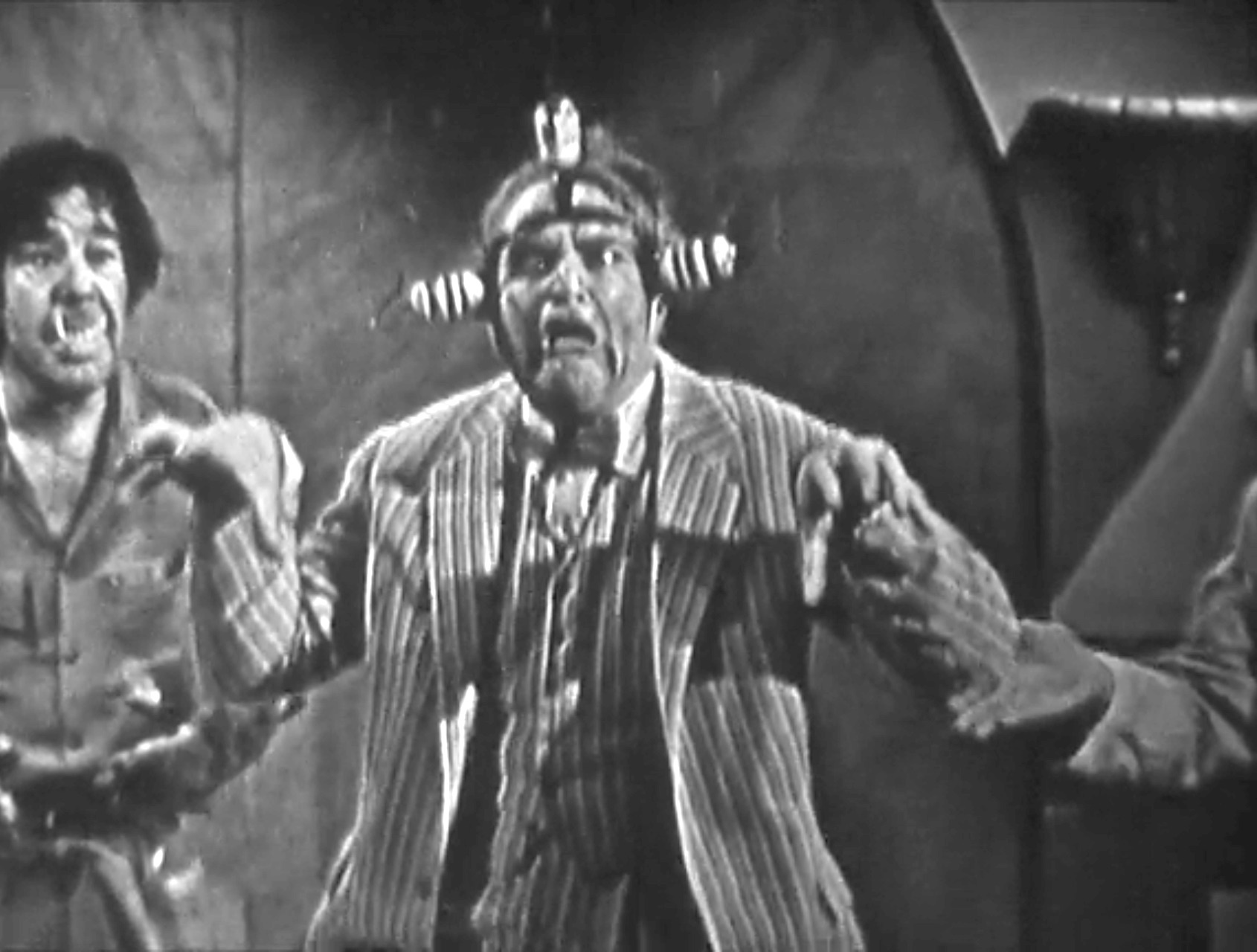 Clem Kadiddlehopper as a science experiment! in Dial 'B' for Brush -- a Halloween episode of The Red Skelton Show