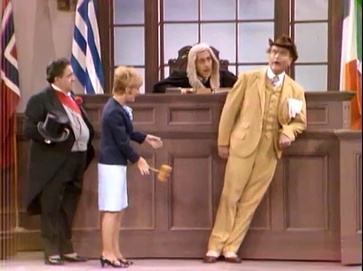 Clem Kadiddlehopper on trial in Stupidity, Italian Style - The Red Skelton Show