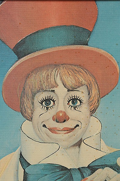 Clown's clown - Red Skelton's painting of Carol Burnett as a whiteface clown