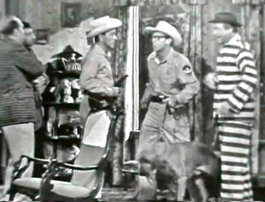 A final confrontation at Daisy June's! Thankfully, she has her shotgun aimed at the convicts!