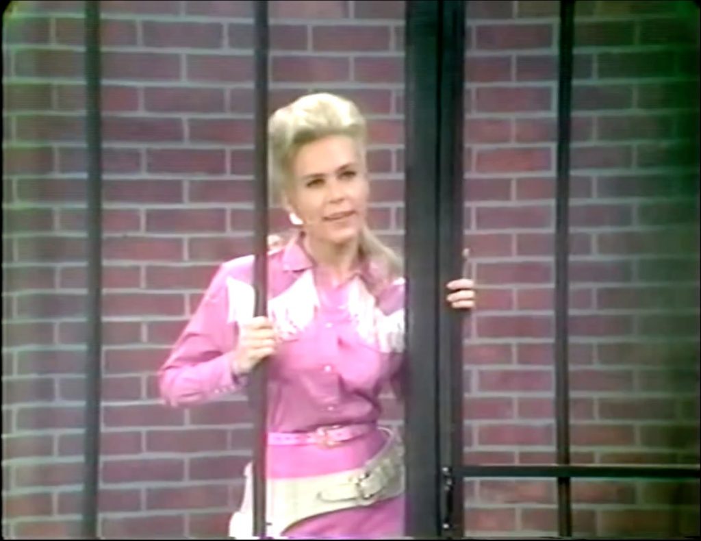 Elaine Joyce as the lovely prisoner in "Sheriffs are Bought Not Made"