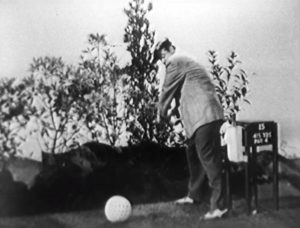 The Golfer - Red Skelton (finally) hits man oversized ball