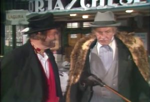 Freddie the Freeloader and The Professor (Vincent Price) in Red Skelton's Christmas Dinner