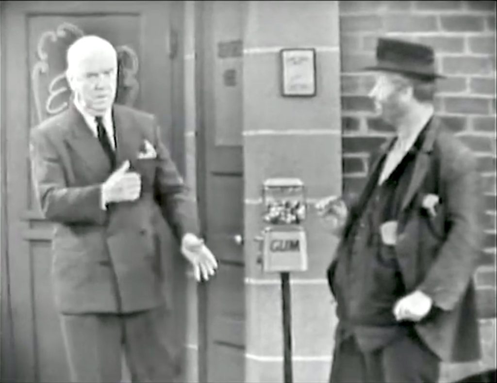 William Frawley throws Freddie the Freeloader out of the Elite Restaurant