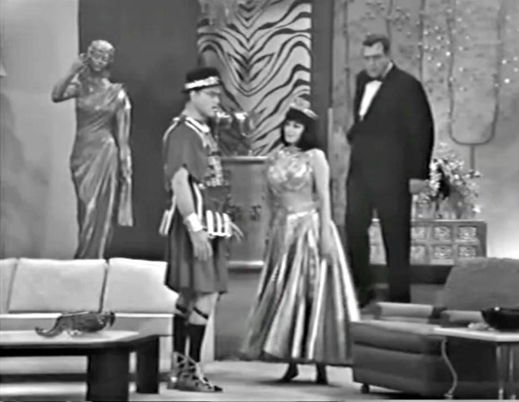 George Appleby with Queen Cleopatra -- and the devil