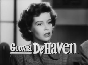 Gloria DeHaven in "The Yellow Cab Man"