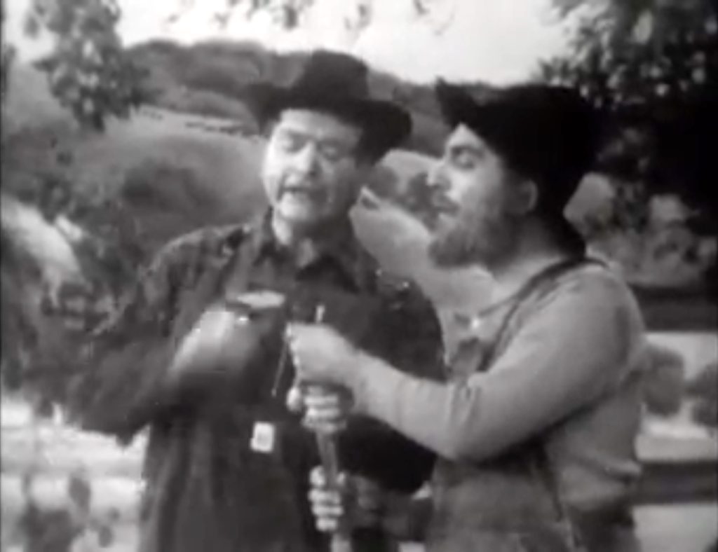 Clem Kadiddlehopper and father and the black, gooey stuff