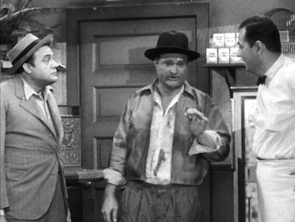 Lenny, Red Skelton, and Michael Ross in the "Help Wanted" sketch