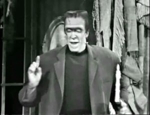 Fred Gwynne as Herman Munster in "Ta Ra Ra Bum Today"