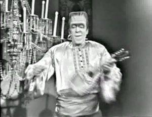 Herman Munster (Fred Gwynne) performs "Gypsy Melody" in the conclusion of "Ta Ra Ra Bum Today"