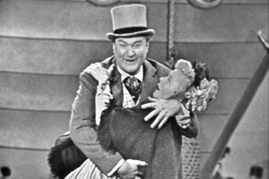 Not-so-shy George Appleby kissing his future wife - I was playing possum!