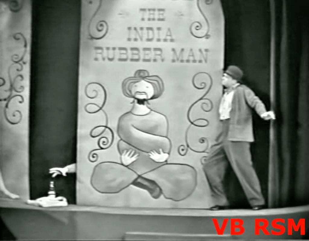 Red Skelton imitates the India Rubber Man