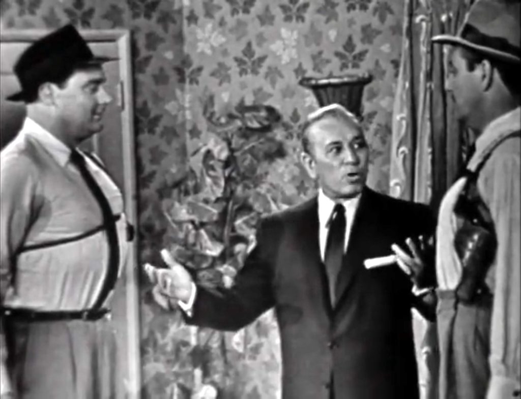 Gangster Mr. Lasagna (George Raft) and his goons