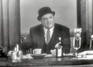 Red Skelton as BBC broadcaster Lord Beaverhead in "How to Make a Salad"