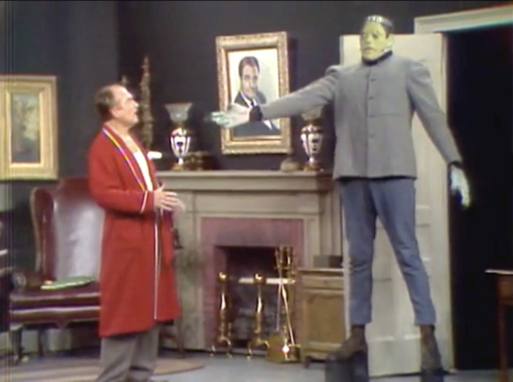 Relative Removers sent over their best man - Frankenstein's monster!