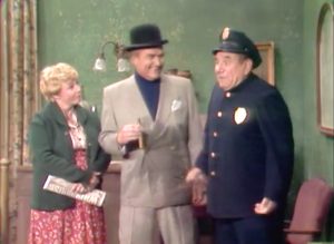 Mrs. Lump-Lump (Pat Carroll), Bolivar Shagnasty (Red Skelton), and Casey the Cop (Joe. E. Ross) in "The Pie-Eyed Piper"