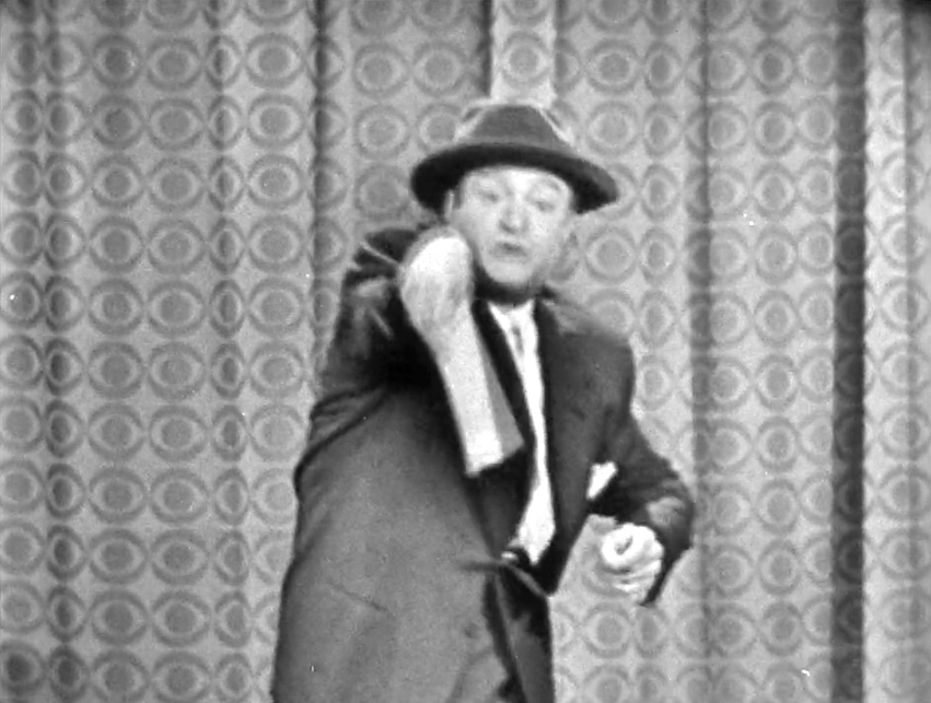 Red Skelton miming being nervous in his monolog