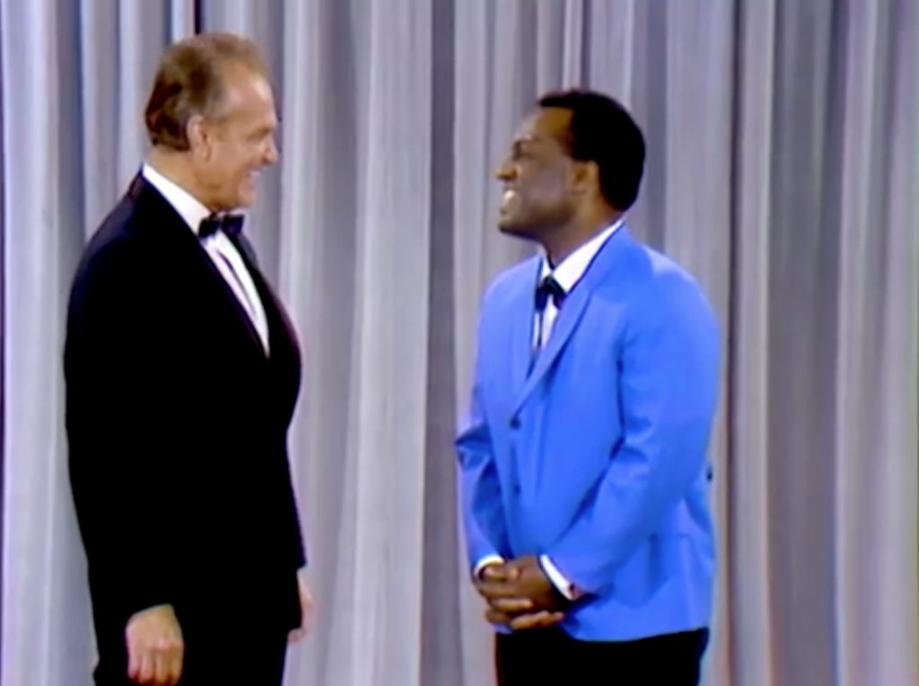 Red Skelton and Nipsey Russell on stage