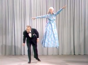 On Stage - Janet Leigh demonstrates how easy it is to lift a female dancer