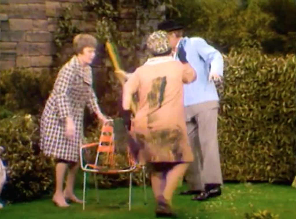 Mother-in-law ignores George Appleby, sits in the freshly-painted chair - and blames George for it!