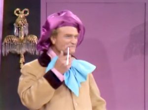 Red Skelton as Pierre the hair dresser in the Silent Spot