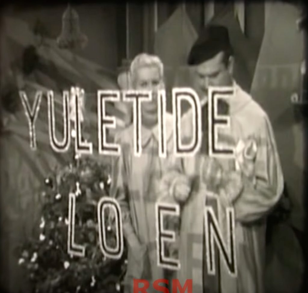 Lucille Knock & Pierre (Red Skelton) decorate a department store window in "Christmas"