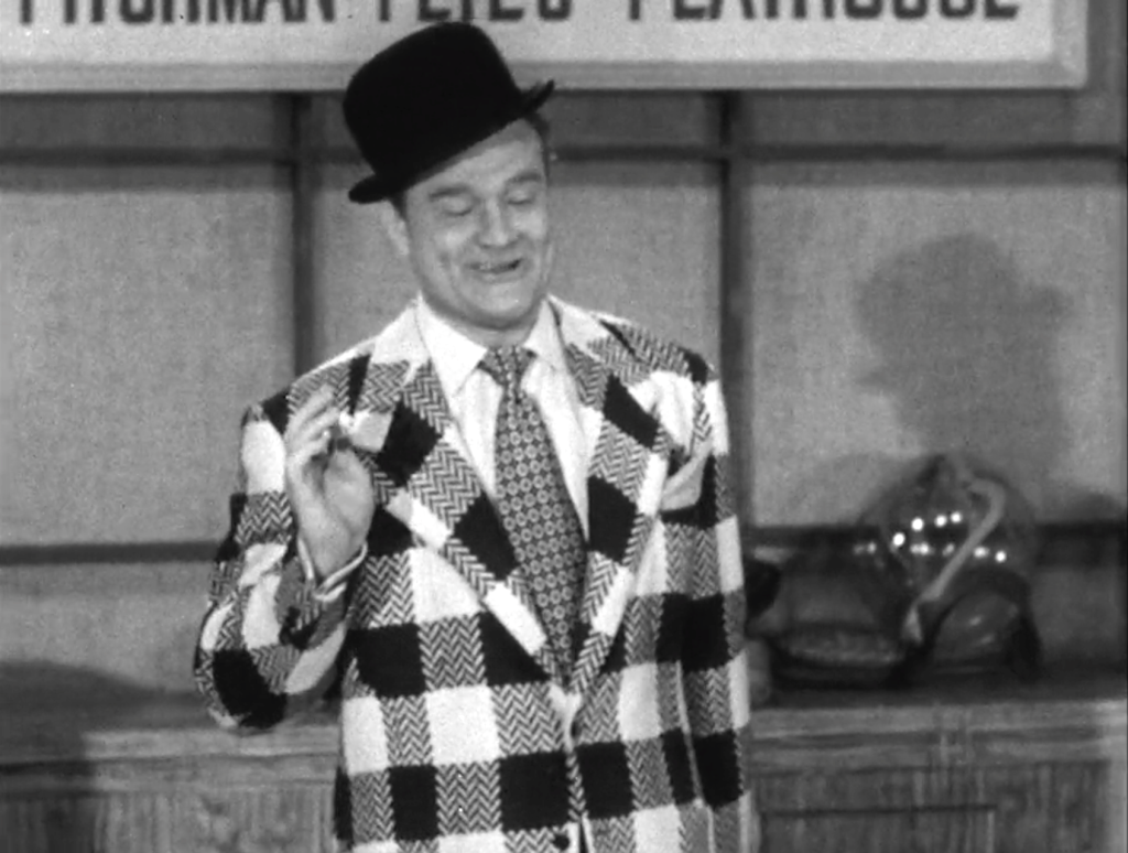 Red Skelton as Pitchman Pete, selling … pickles?