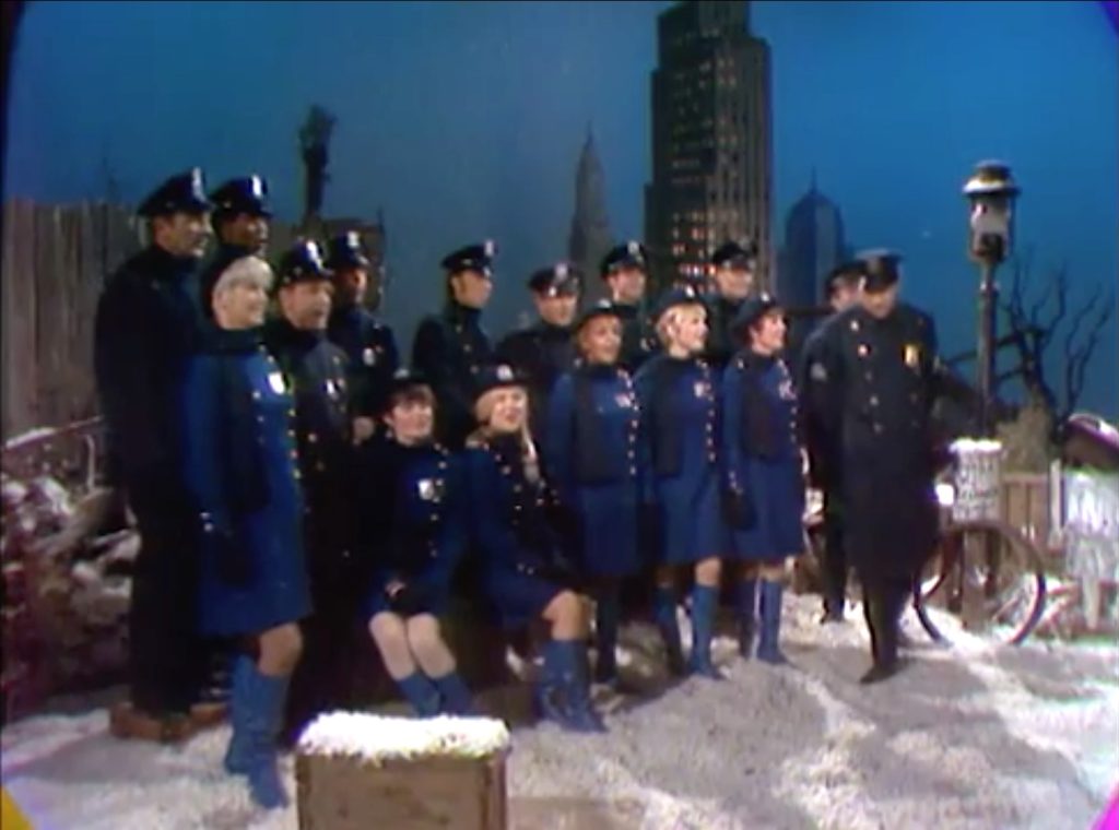 Police choir singing Christmas hymns