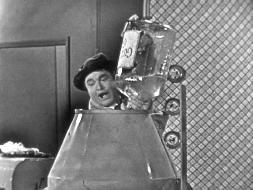 preparing the martini