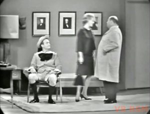 Junior,, his mom, and the doctor in the psychiatrist's office in "Ten Little Fingers and Twelve Baby Toes"