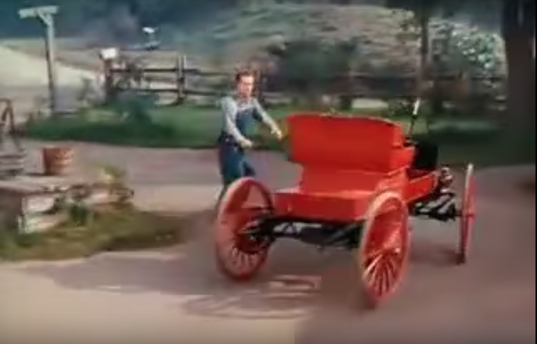 Red chasing his runaway Gasmobile