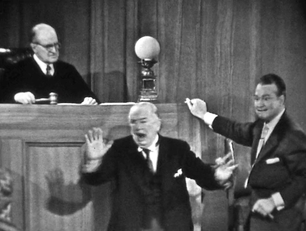 Blackmailed by Red Skelton, Charles Coburn surrenders!