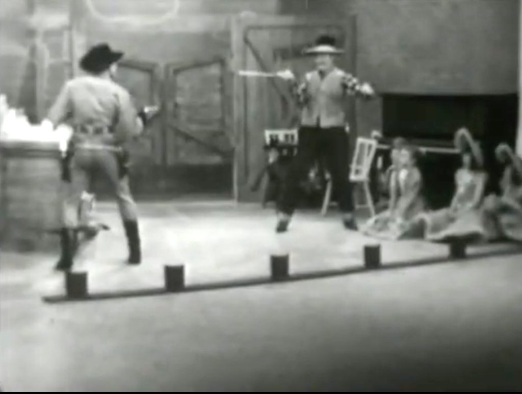 The expected shootout between Kit Carson and Deadeye